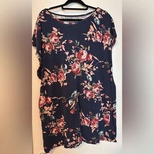 Floral Navy nightgown